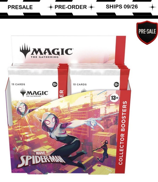 Magic The Gathering Marvel’s Spider-Man Collector Booster Box 12 Packs PRESALE